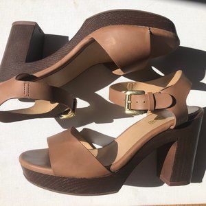 Brash Womens Strap Chunky Platform Heels